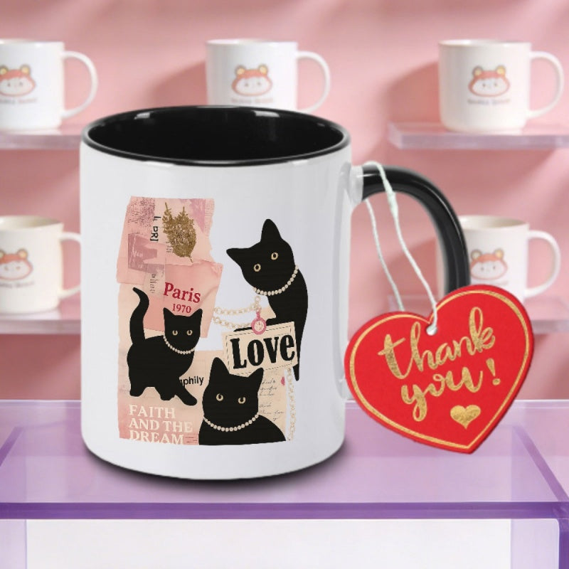 Tailorly Black Accent 11 oz Mug - parisian logo
