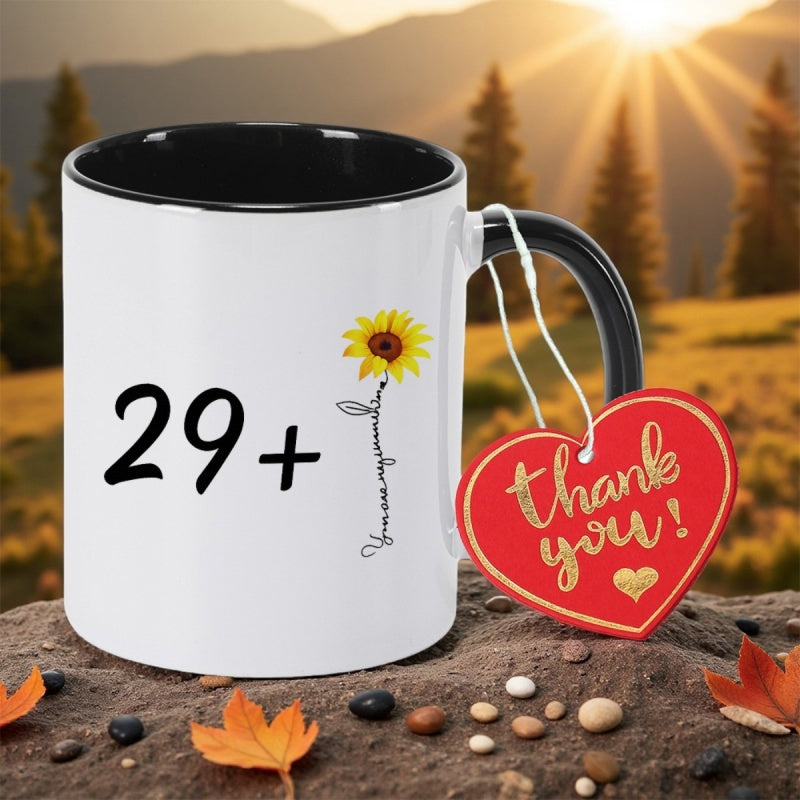 Tailorly Black Accent 11 oz Mug - 30th recognition