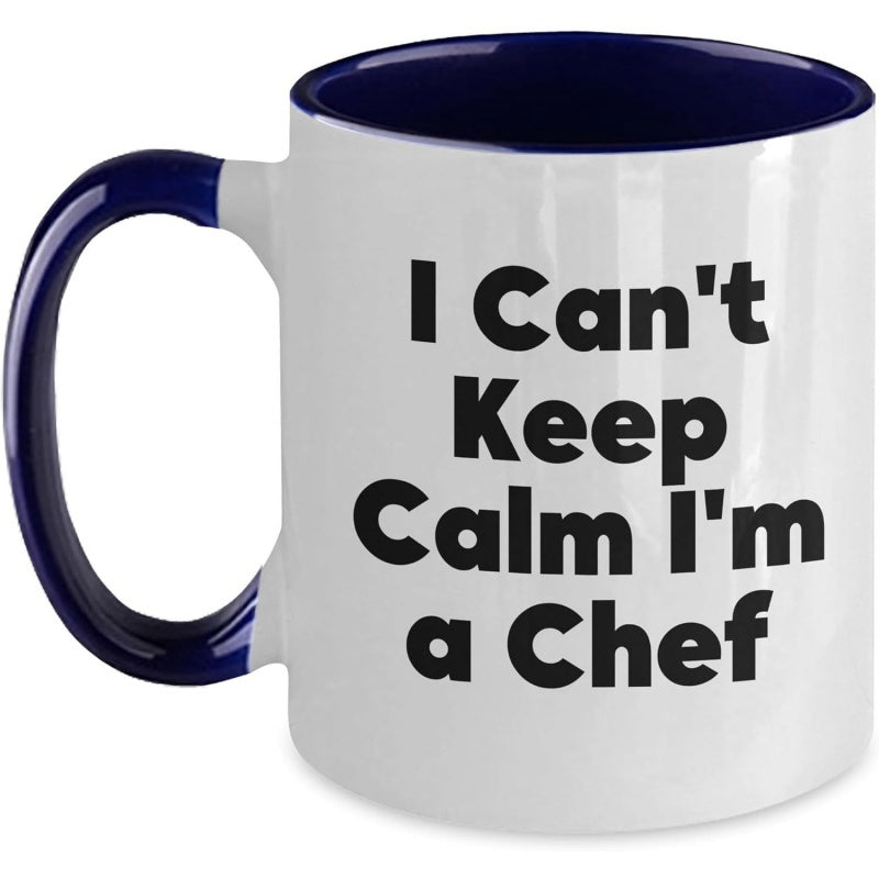 Tailorly Black Accent 11 oz Mug - i cant im two tone