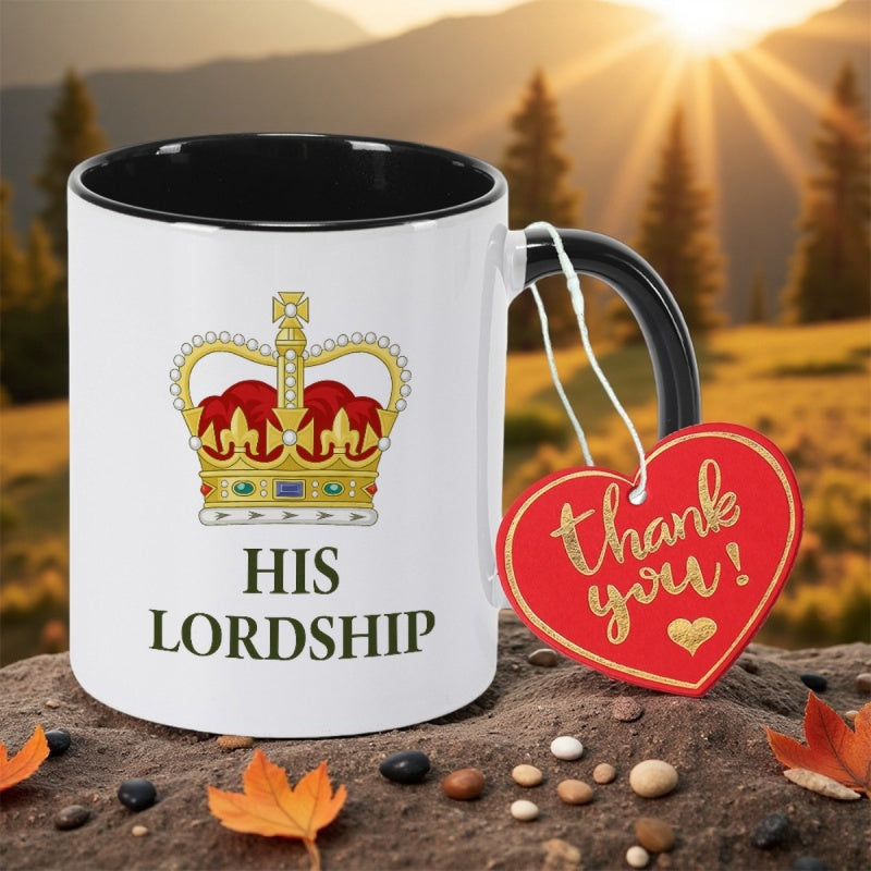 Tailorly Black Accent 11 oz Mug - his