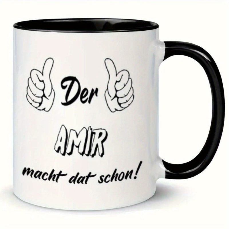 Tailorly Black Accent 11 oz Mug - thumbs up