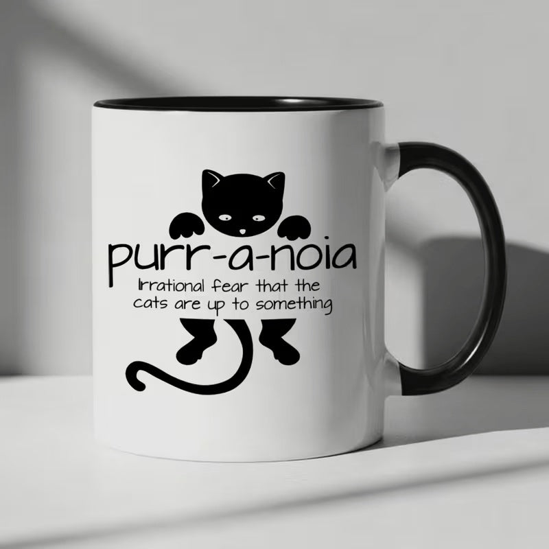 Tailorly Black Accent 11 oz Mug - anoid pun
