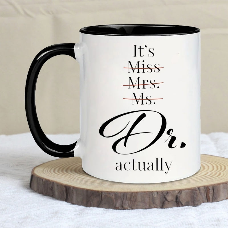 Tailorly Black Accent 11 oz Mug - its miss mrs dr design
