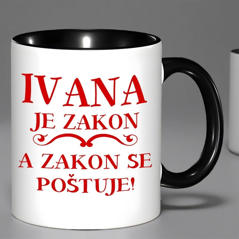 Tailorly Black Accent 11 oz Mug - is law