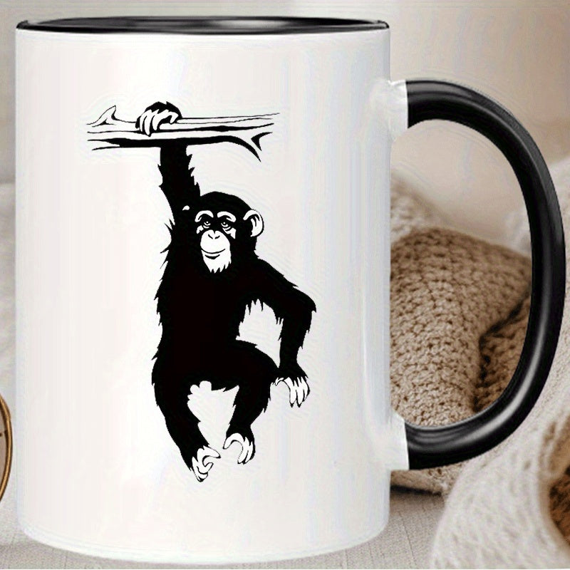 Tailorly Black Accent 11 oz Mug - monkey