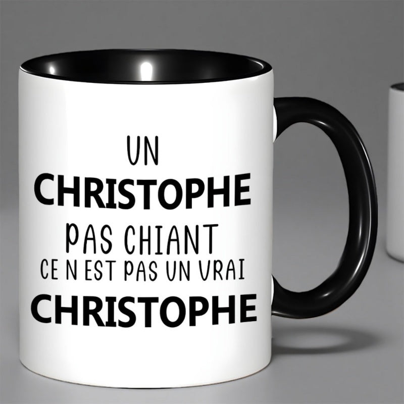 Tailorly Black Accent 11 oz Mug - text funny