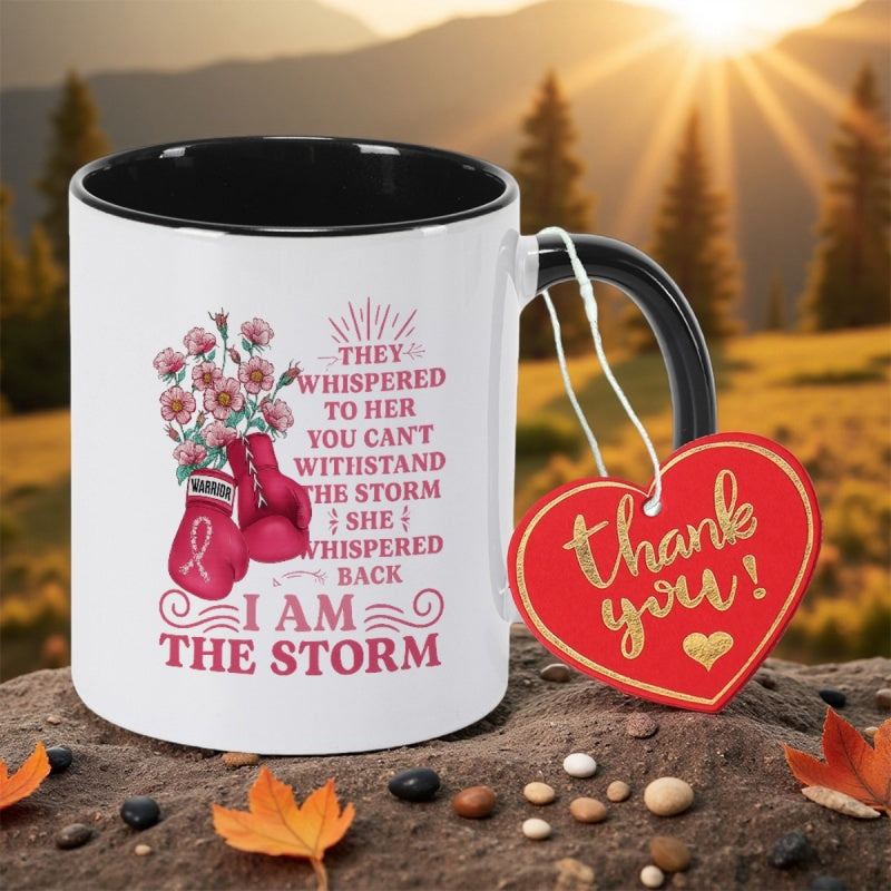 Tailorly Black Accent 11 oz Mug - inspirational birthdays holidays print