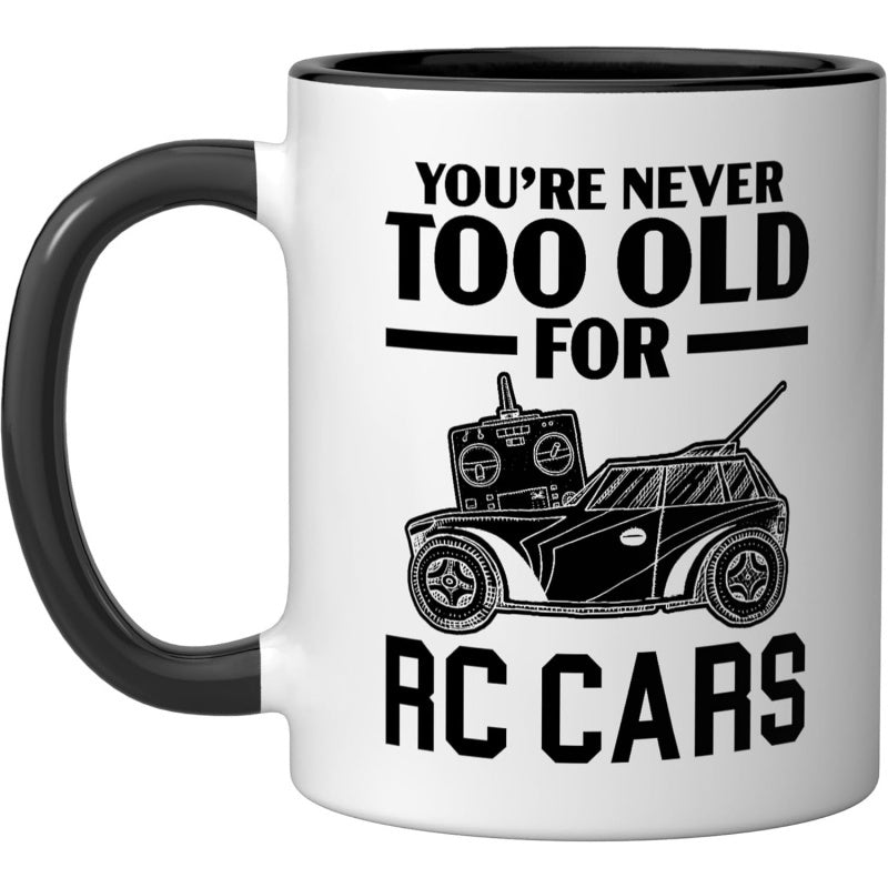 Tailorly Black Accent 11 oz Mug - remote control model cars illustration