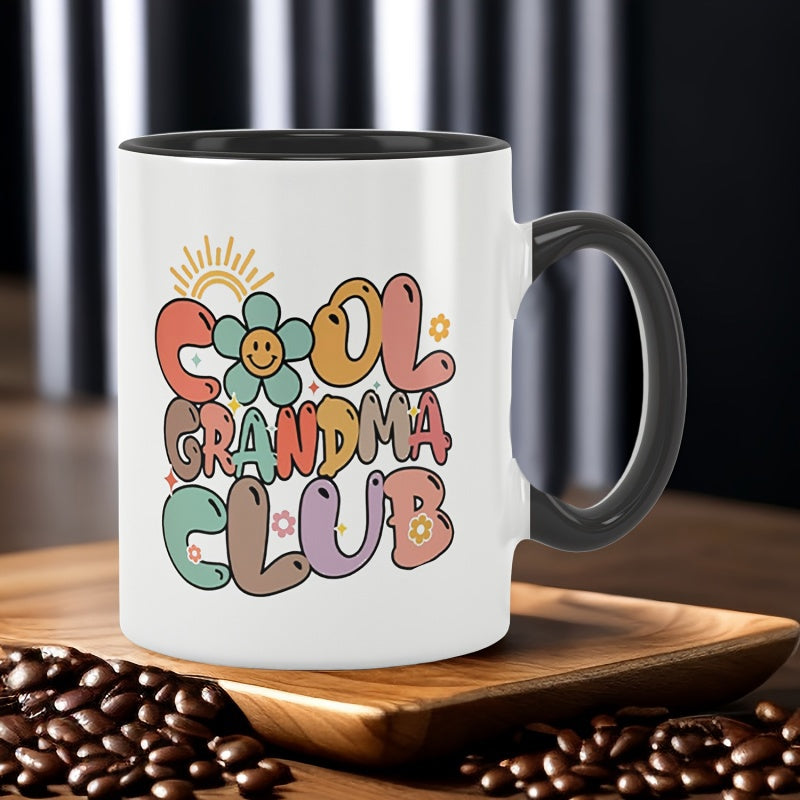 Tailorly Black Accent 11 oz Mug - cool grandma gifts for christmas birthday announcement mother s day from grandchildren