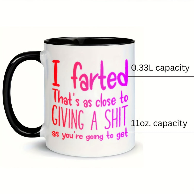 Tailorly Black Accent 11 oz Mug - text and humor