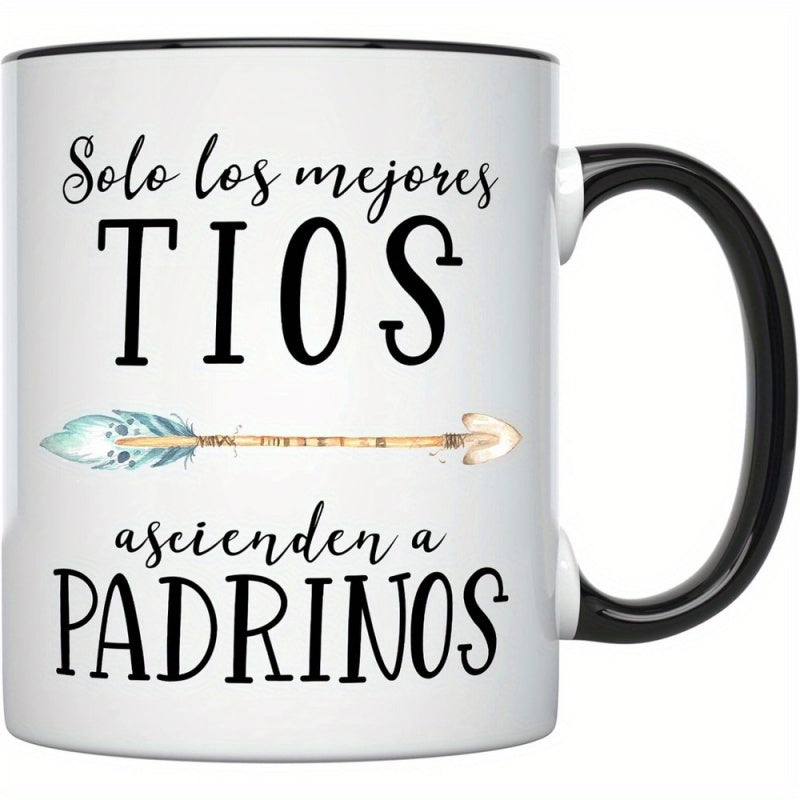 Tailorly Black Accent 11 oz Mug - be my proposal cup with spanish quote