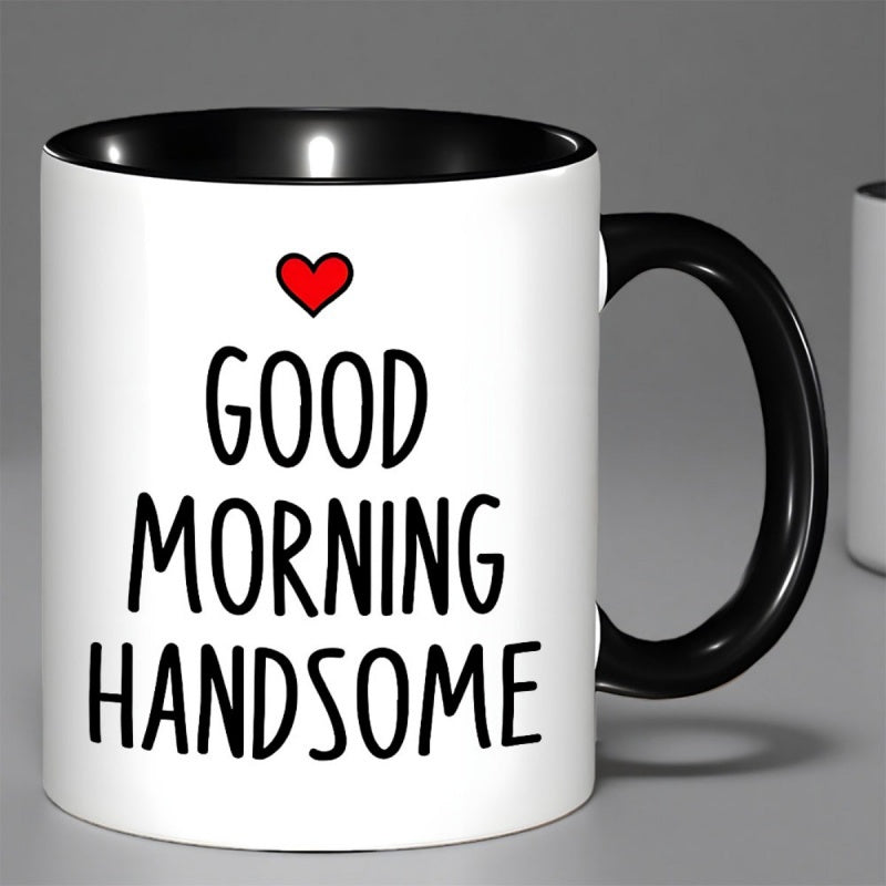 Tailorly Black Accent 11 oz Mug - red