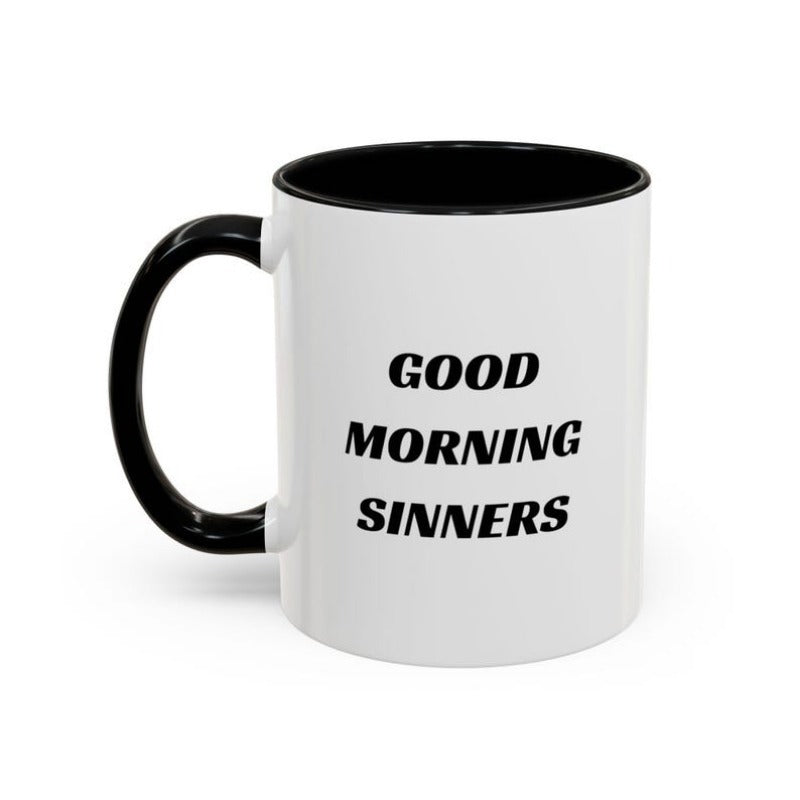 Tailorly Black Accent 11 oz Mug - fun Thanksgiving Halloween