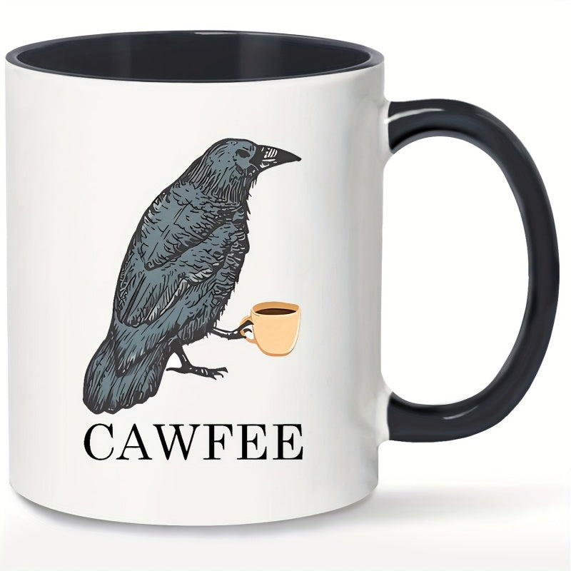 Tailorly Black Accent 11 oz Mug - crow