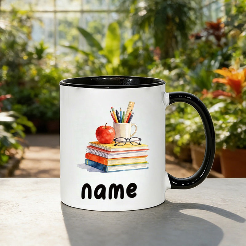 Tailorly Black Accent 11 oz Mug - books