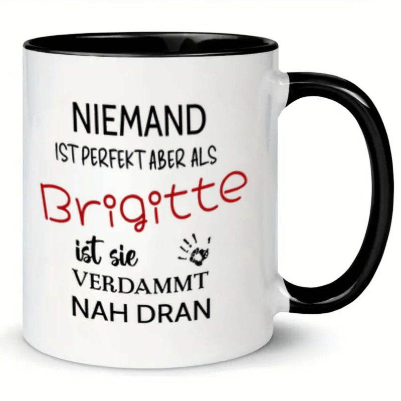 Tailorly Black Accent 11 oz Mug - german text "ist aber al"