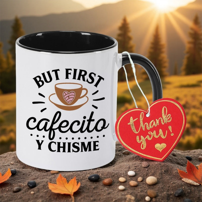 Tailorly Black Accent 11 oz Mug - y spanish print