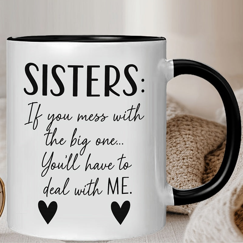 Tailorly Black Accent 11 oz Mug - strong and supportive message