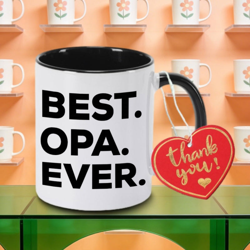 Tailorly Black Accent 11 oz Mug - opa ever logo