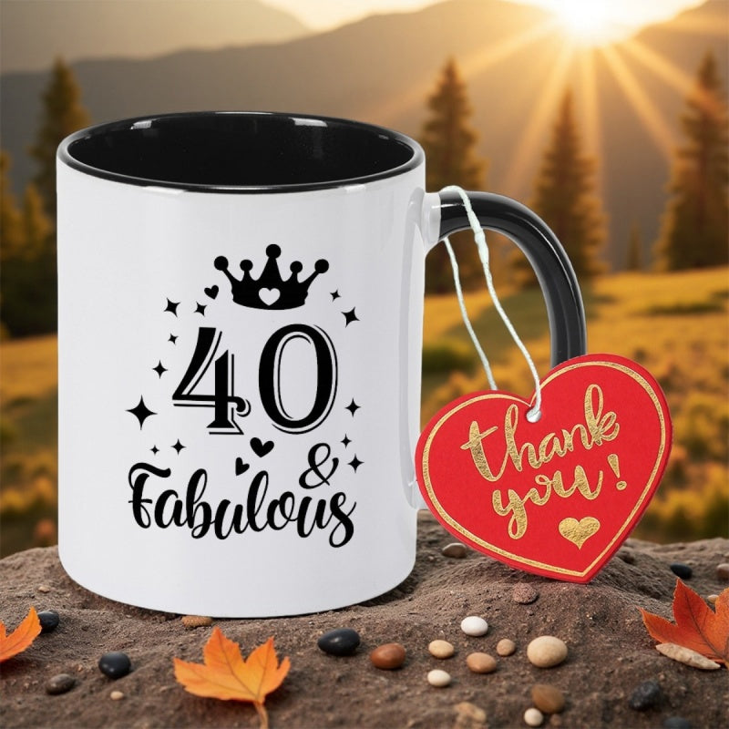 Tailorly Black Accent 11 oz Mug - 40 with a this 11oz 350ml ceramic coffee mug a perfect anniversary housewarming or graduation gift its a