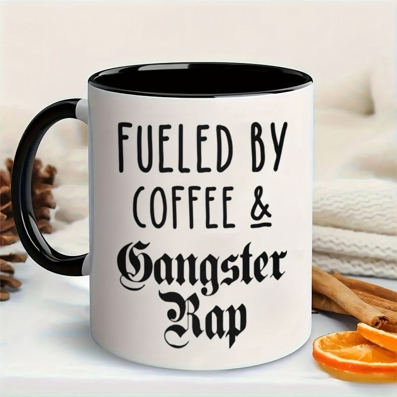 Tailorly Black Accent 11 oz Mug - coffee rap black white urban streetwear design