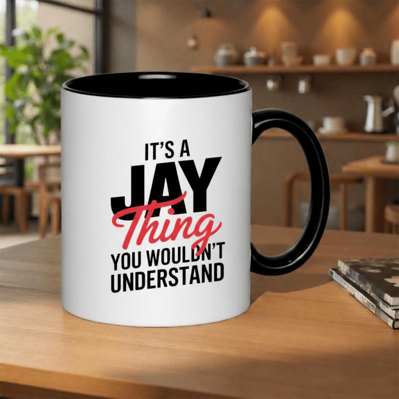 Tailorly Black Accent 11 oz Mug - is completely black and is no discernible pattern or text to a from 11oz printed ceramic mug 11oz capacity 325ml
