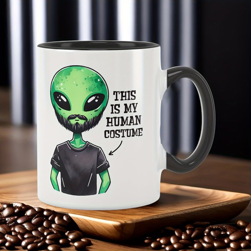 Tailorly Black Accent 11 oz Mug - bearded face