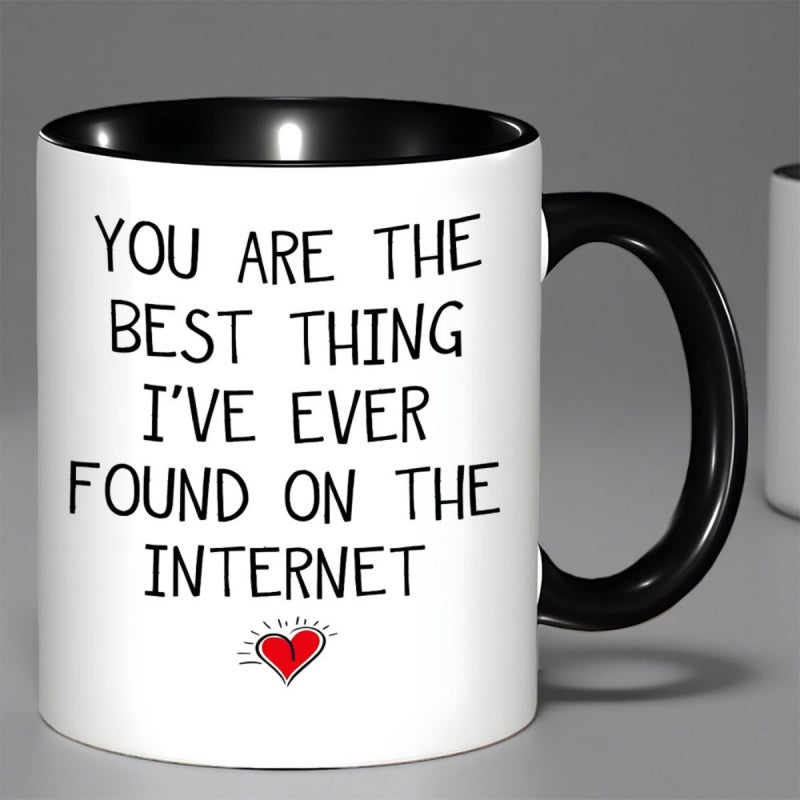 Tailorly Black Accent 11 oz Mug - you are discovery ive made online print