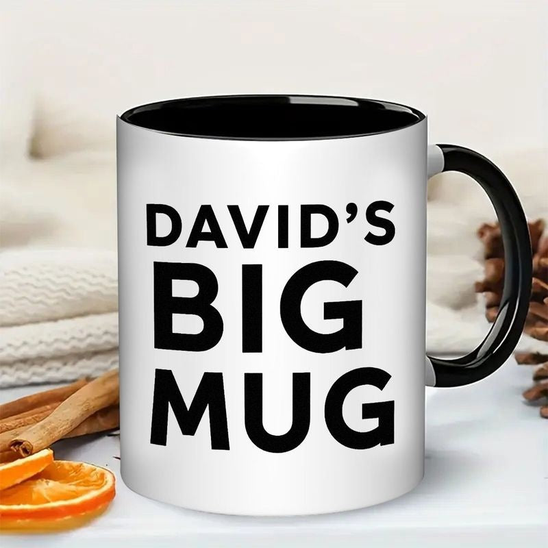 Tailorly Black Accent 11 oz Mug - two tone design
