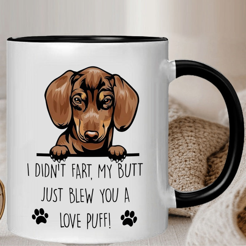 Tailorly Black Accent 11 oz Mug - funny quote "if they'd stop putting doors in"