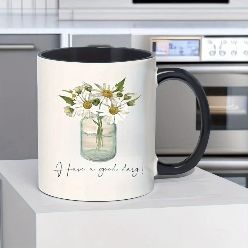 Tailorly Black Accent 11 oz Mug - insulated ceramic coffee mug a versatile 11oz cup featuring a safe for machine washing it an gift for your