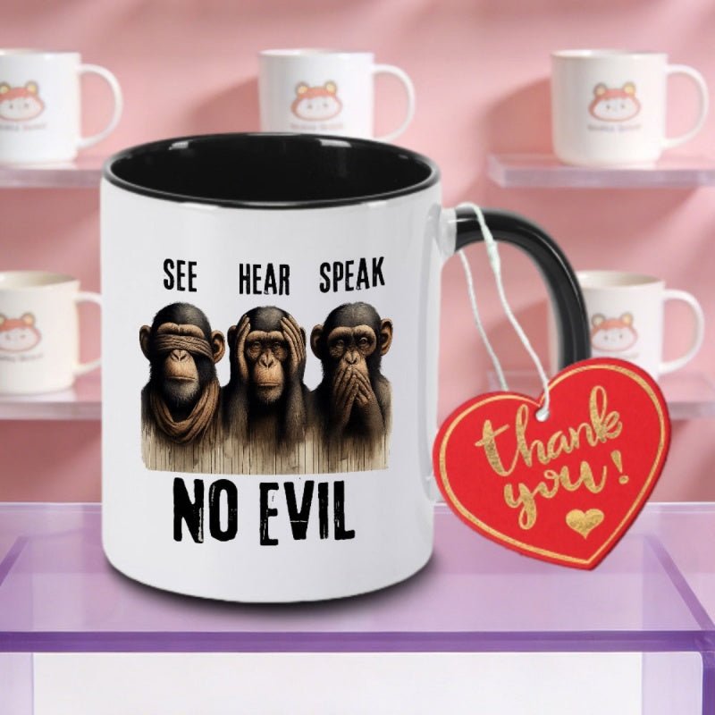 Tailorly Black Accent 11 oz Mug - speak design