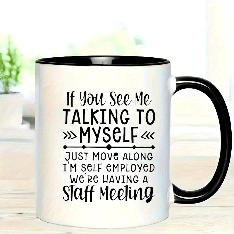 Tailorly Black Accent 11 oz Mug - funny humorous self employment design