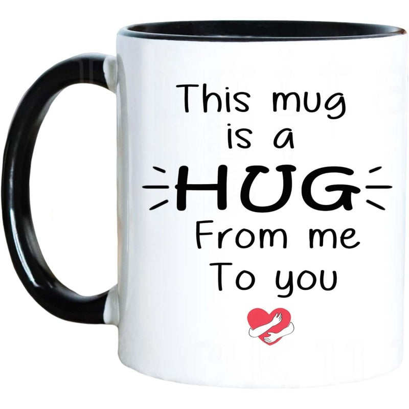Tailorly Black Accent 11 oz Mug - a hug