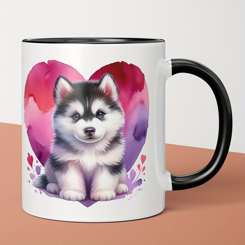 Tailorly Black Accent 11 oz Mug - 1pc 11oz ceramics coffee mug themed water unique gift idea for friends parents and _7277a60987d34e44b93dee032fded9a3