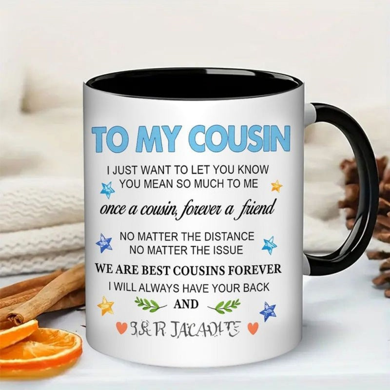 Tailorly Black Accent 11 oz Mug - "i will" quote