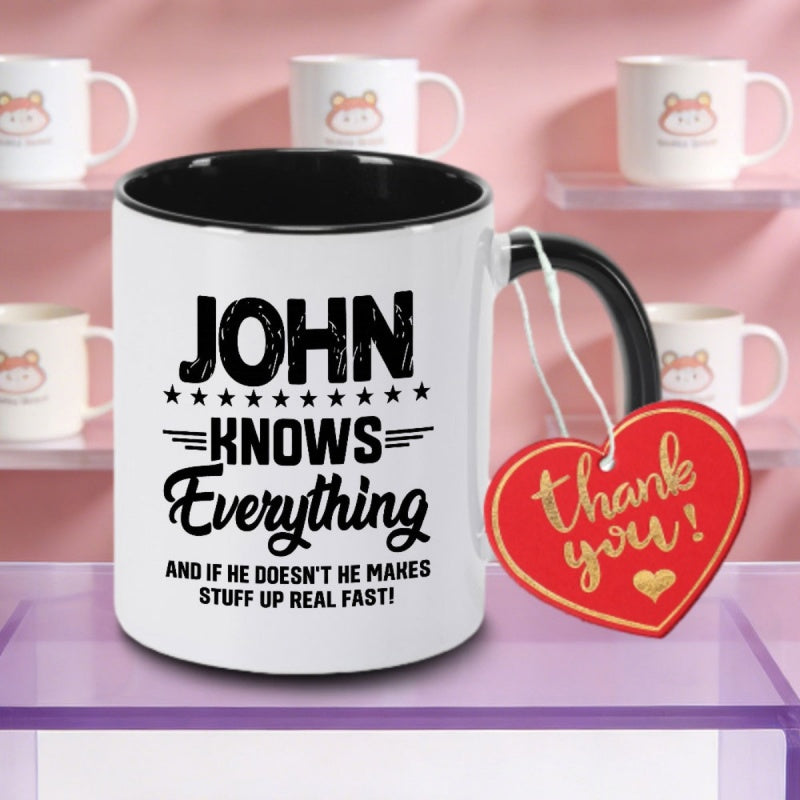 Tailorly Black Accent 11 oz Mug - everything logo