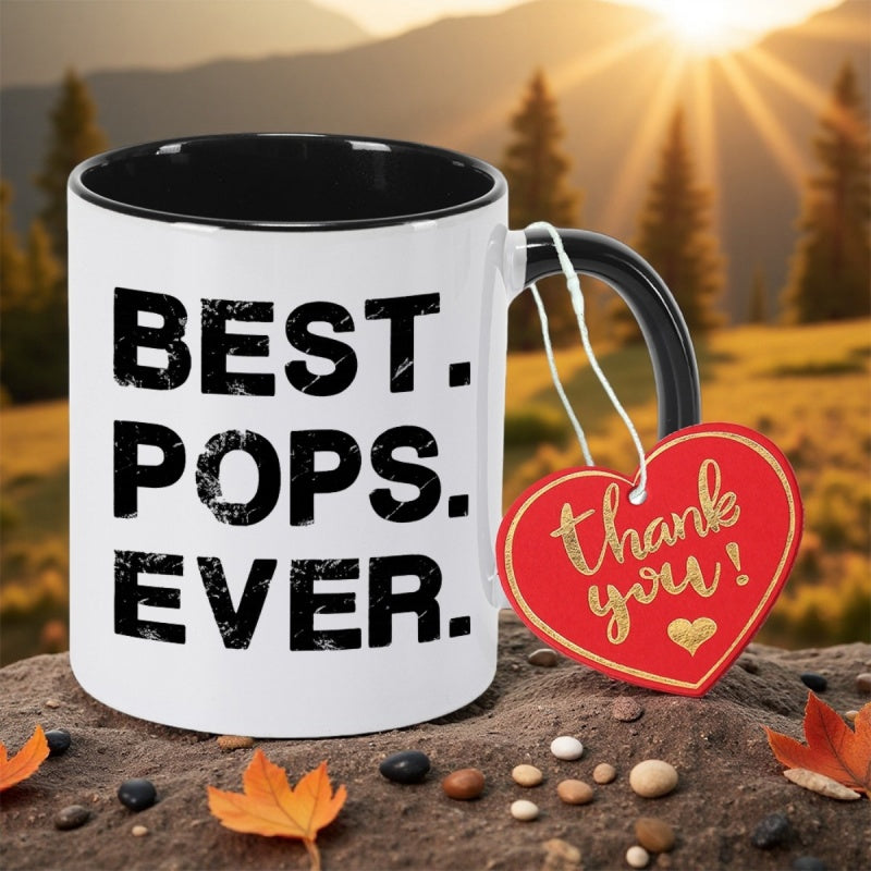 Tailorly Black Accent 11 oz Mug - with best pops ever print