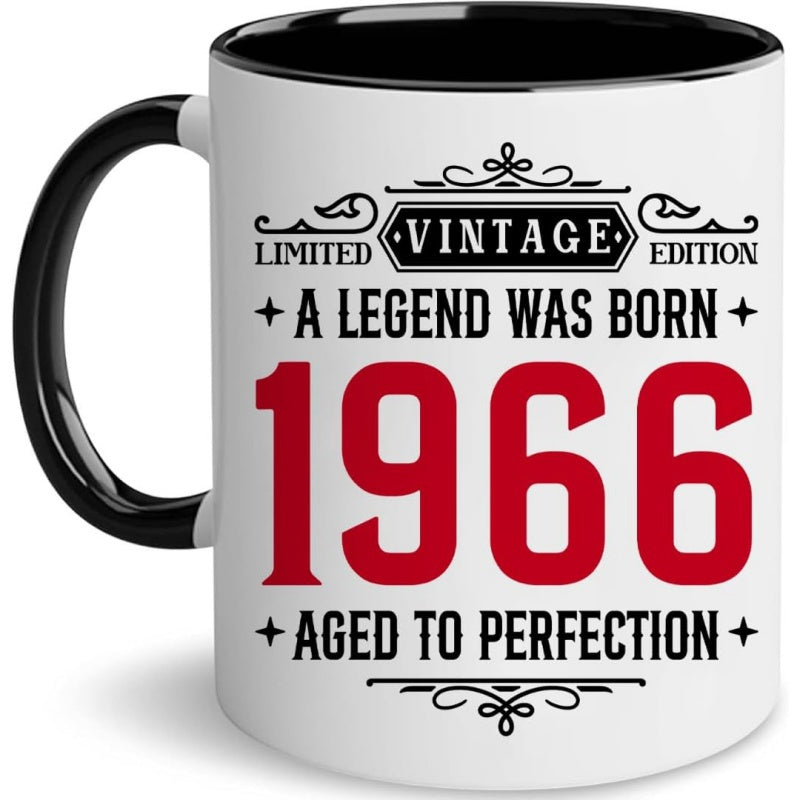 Tailorly Black Accent 11 oz Mug - classic 1966