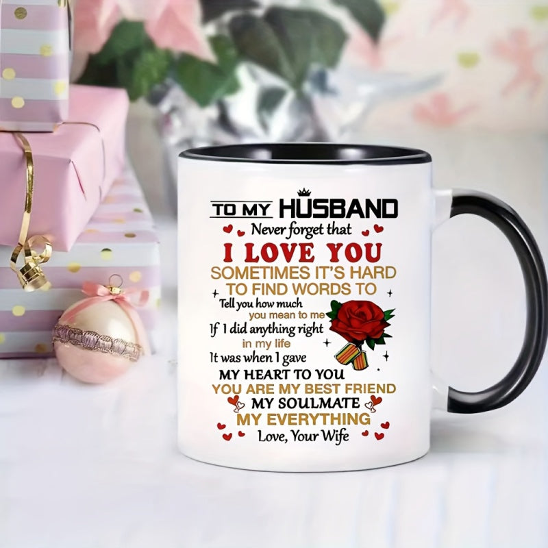 Tailorly Black Accent 11 oz Mug - humorous coffee cup with "remember that coffee" text