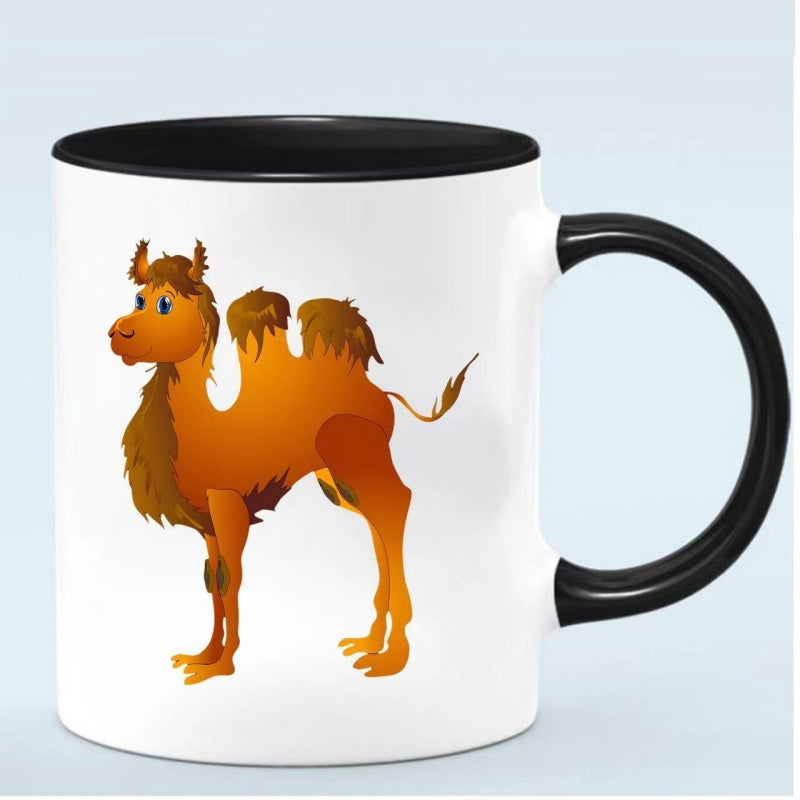 Tailorly Black Accent 11 oz Mug - camel