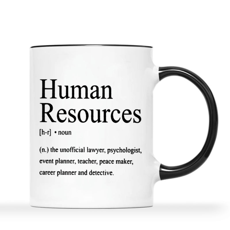 Tailorly Black Accent 11 oz Mug - hr definition， hr slogans， titles