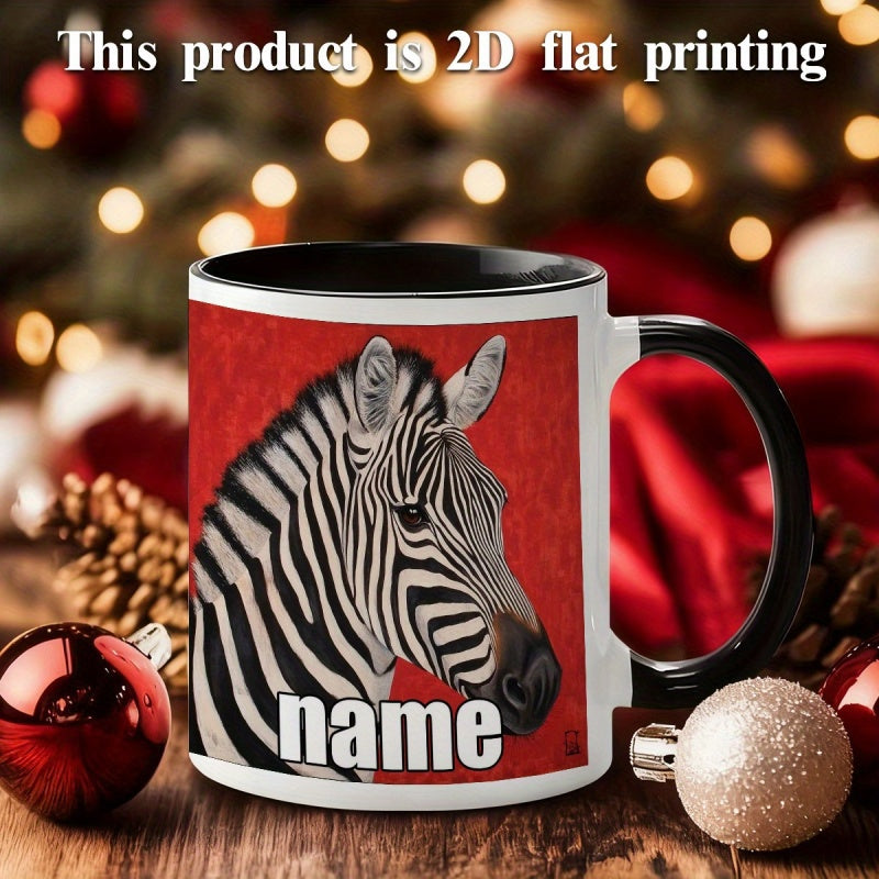 Tailorly Black Accent 11 oz Mug - customizable text cartoon anime