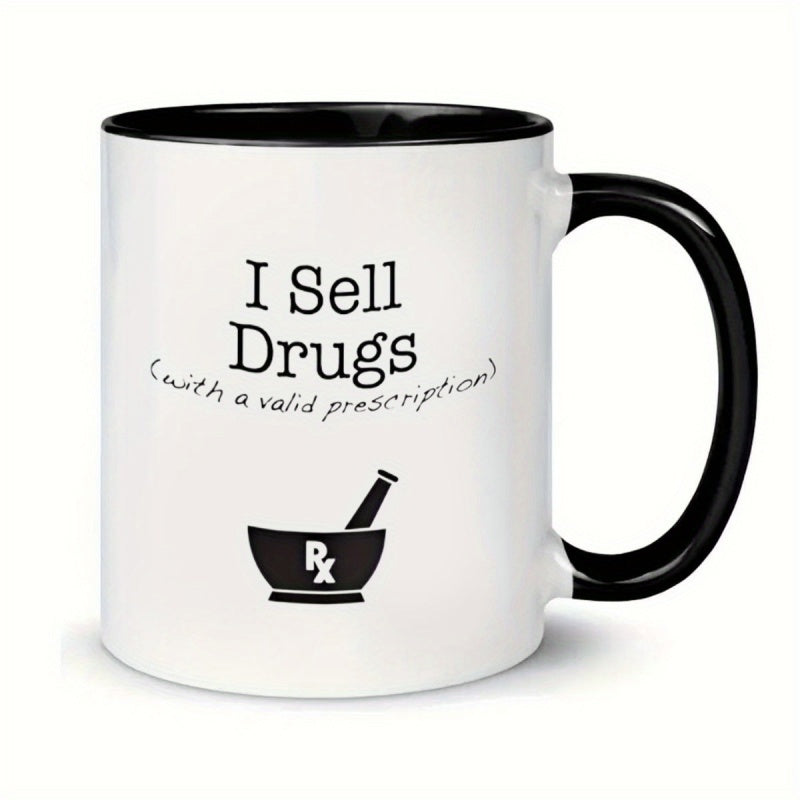 Tailorly Black Accent 11 oz Mug - humorous print