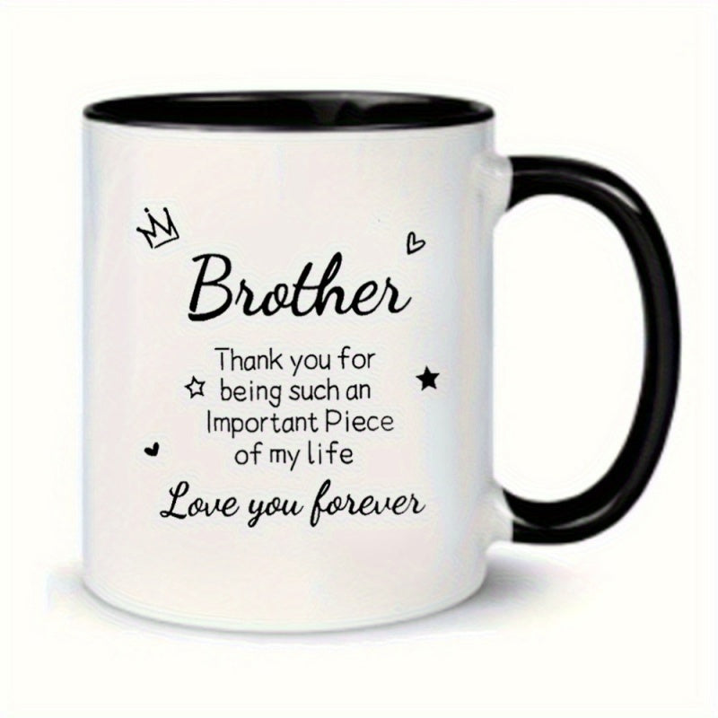Tailorly Black Accent 11 oz Mug - brother message