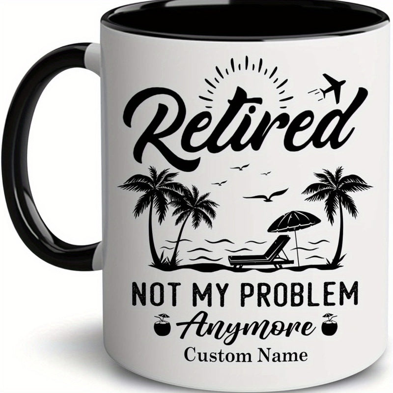 Tailorly Black Accent 11 oz Mug - text customization