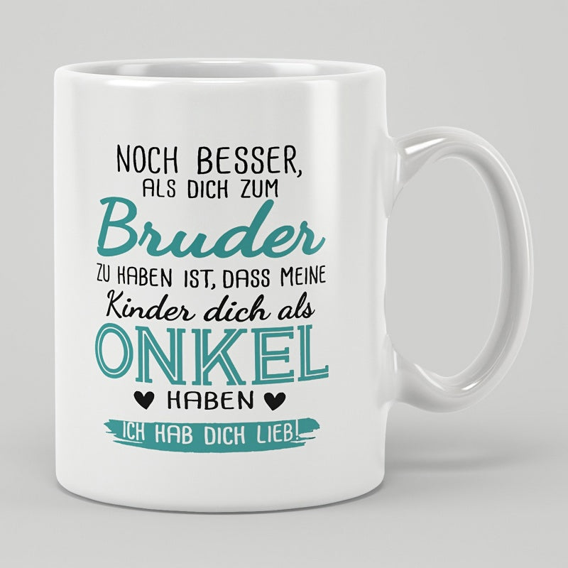 Tailorly White Ceramic 11 oz Mug - Clean With Teal And Black Typographic Quote Mug