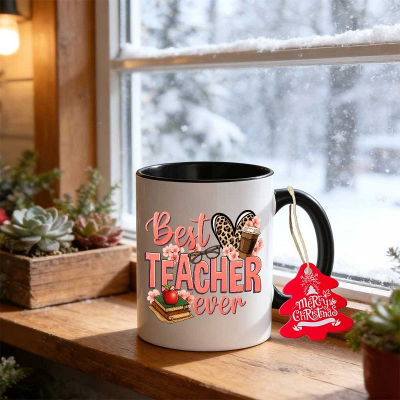 Tailorly Black Accent 11 oz Mug - 11oz mug with a 350ml capacity for hot or cold beverages adorable gift for the best teacher_fe55413a3ded46b88c7b8258688dd4f4