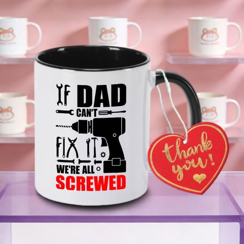 Tailorly Black Accent 11 oz Mug - dads fix
