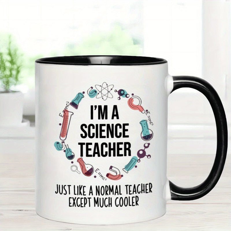 Tailorly Black Accent 11 oz Mug - science teacher funny text